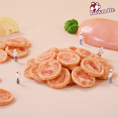 Pawmate Chicken Jerky Chicken Chips Dog Treats, Pure Chicken Free Grain Chew Training Snack for All Dog, 83-85ct