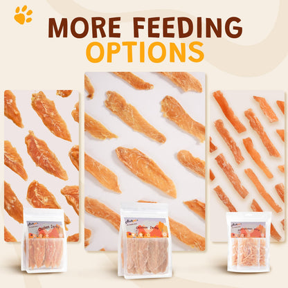 ASMPET Chicken Jerky Dog Treats, Natural High Protein Chicken Tender Snacks for All Dogs, 10.6oz