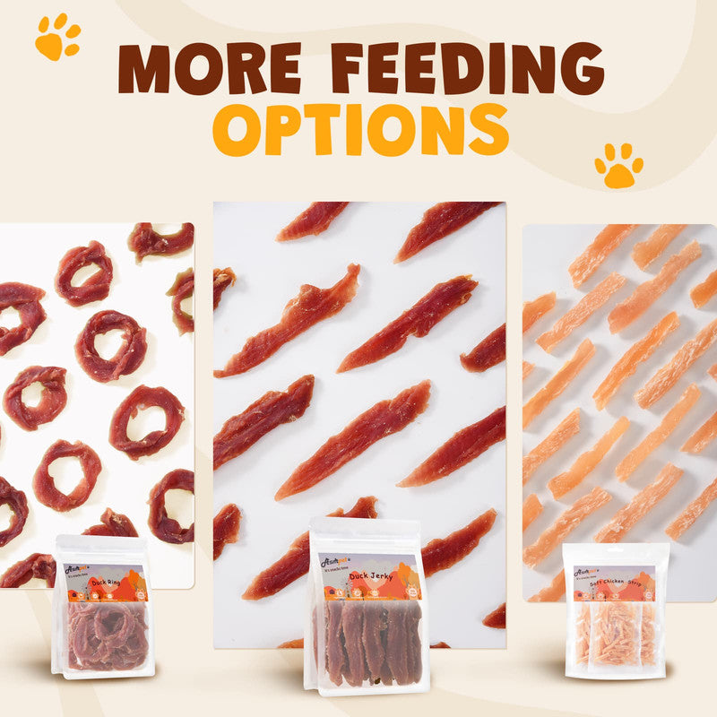 ASMPET Fish Skins Wrapped ChickenDog Treats, All-Natural Rawhide Dog Chew, Rich in Omega3 & Protein, 10.6oz