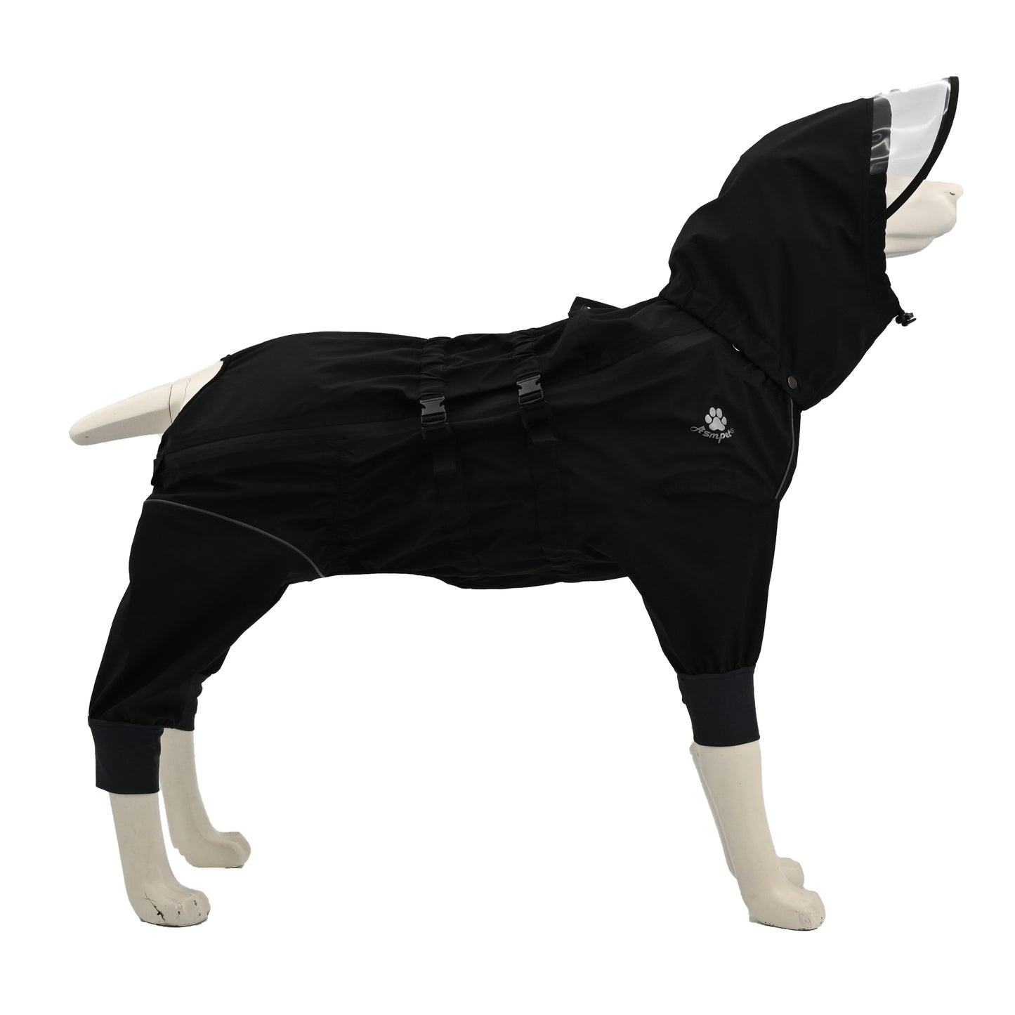 REMOVABLE HOODIE WATER PROOF RAIN JACKET WITH 4 LEGS