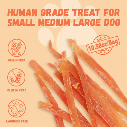 Pawmate Chicken Jerky Dog Treats, High Quality Premium Jerky Snacks for Small Medium Large Dog, 11 oz