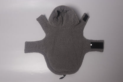 Outdoor winter wam coat dog functional 2-in-1 harness jacket with hoodie dog hoodie jacket