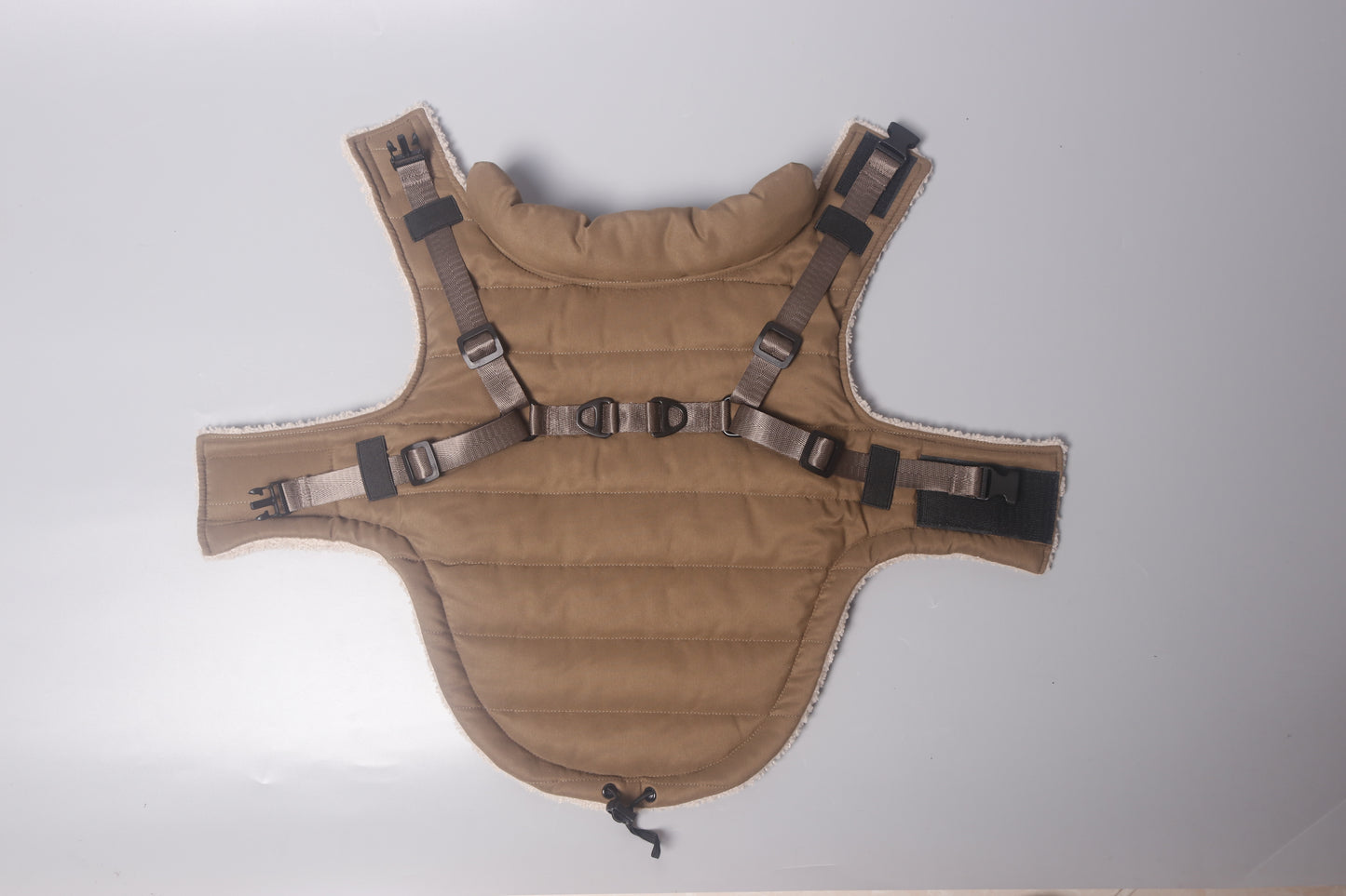 Outdoor dog coat functional 2-in-1 harness winter dog jacket