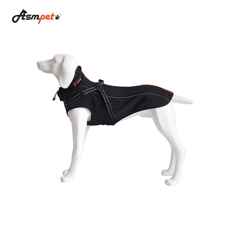 Reflective Dog Jacket – High Visibility Safety Coat for Night Walks, Waterproof & Windproof with Warm Fleece Lining, Ideal for Small Medium Large Dogs