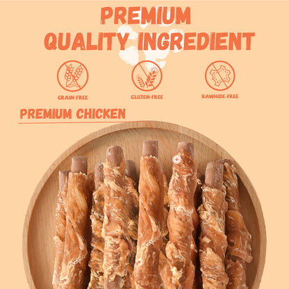 Pawmate Chicken Jerky Biscuits Dog Treats, Tasty Crunchy Peanut Butter Chews for All Dogs, 10.6oz