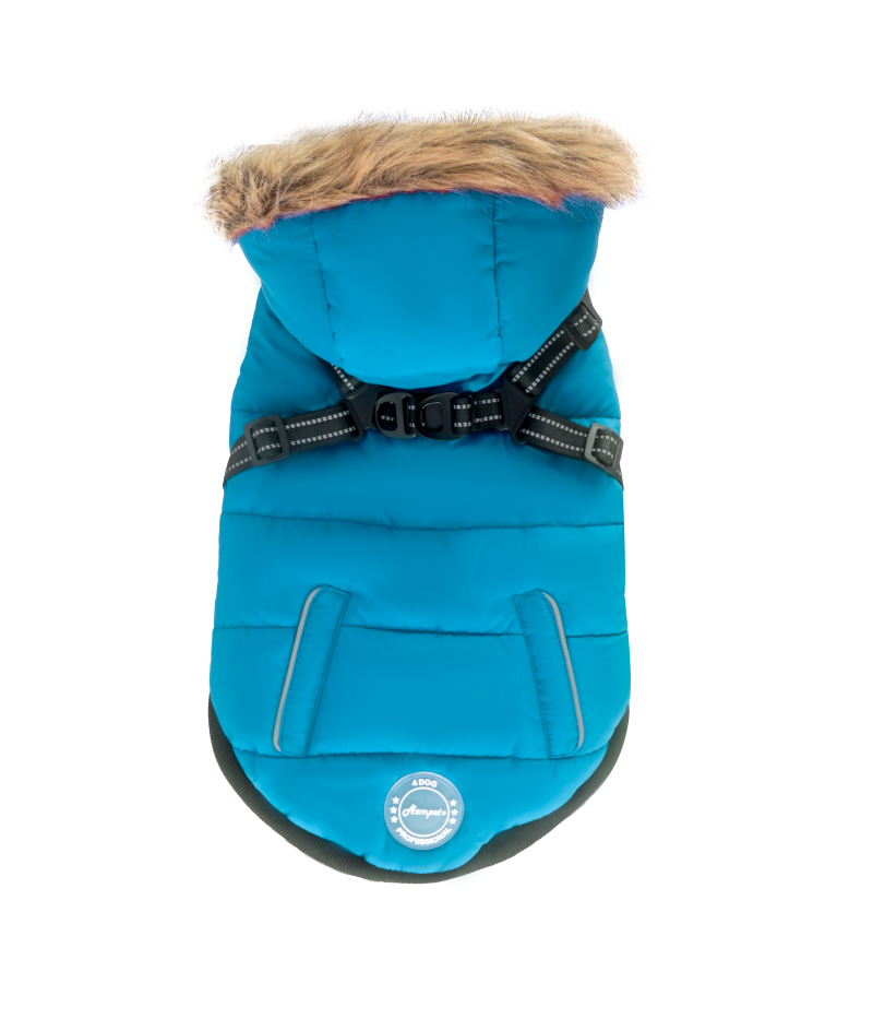 Dog winter coat 2 in 1 outdoor dog jacket
