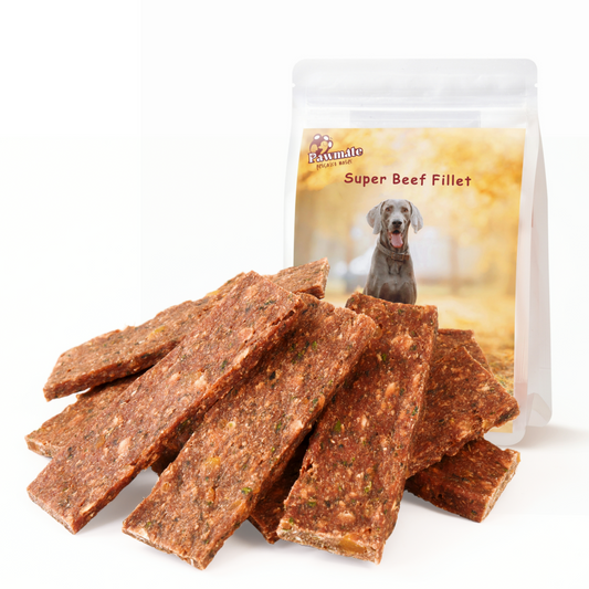 Pawmate Beef Sweet Potato Jerky - Healthy Dog Training Treats (10.58 oz)