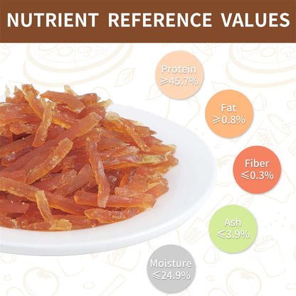 ASMPET Chicken Jerky Dog Treats, Mini Chicken Strips, Rawhide Free Training Treats for Cats and Small Dogs,11oz