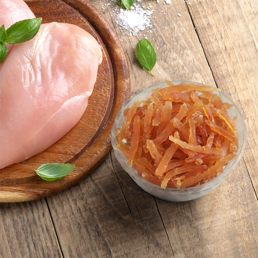 ASMPET Chicken Jerky Dog Treats, Mini Chicken Strips, Rawhide Free Training Treats for Cats and Small Dogs,11oz