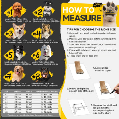 Dog Shoes for Large Small Medium Dogs Dog Booties for Indoor Hardfloors Anti Slip Reflective Strip Waterproof Dog Boots & Paw Protectors for Outdoor Walking Hot Pavement Winter Snow-black04